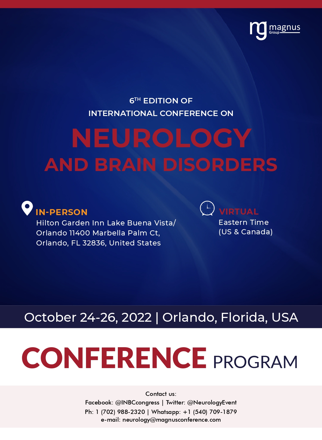 INBC 2022 | Orlando, Florida, USA Program
